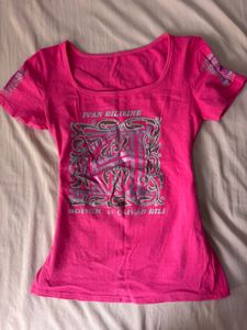 y2k Hot Pink Graphic Tee