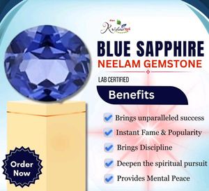 6.25 CTS. Original Blue Sapphire (Neelam/नीलम) Gem