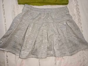 Girls' Green Top &amp; Skirt Set