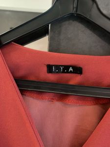 Stylish Red Wrap Co-ord set