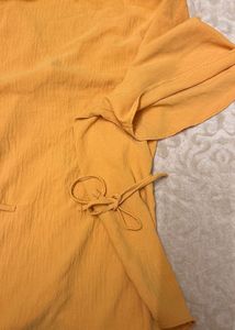 Stylish Yellow Button-Up Top