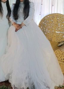 Full Diamond Work Christian Style Gown
