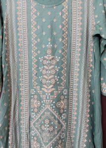 pista green kurti