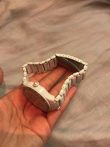 White woman watch