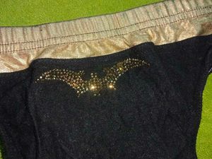 Vintage Black &amp; Gold thong
