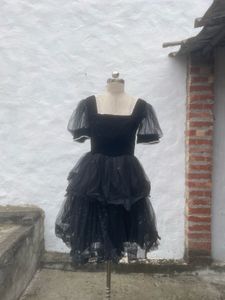 Elegant Black Tulle Dress