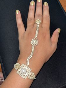 Exquisite Hand Bracelet with Ring