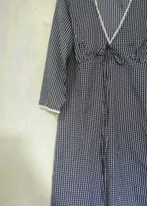 New gingam lace dress