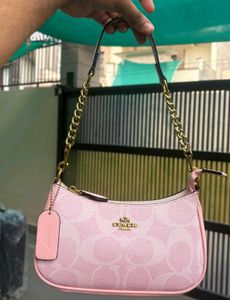 Coach Pink Cherry Monogram Handbag Set