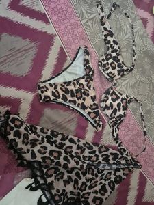 Leopard Print Bikini Set