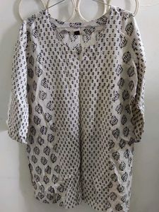 Patterned Short Kurti/ Tunic Top