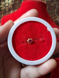 Star Nose Pin with Ruby