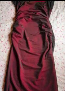 Elegant Ruched Mesh Maxi Dress
