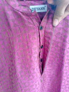 Men's premium Purple Textured Kurta