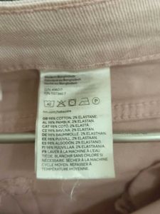 Light Pink Wide Leg Jeans