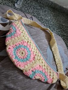 Handmade Crochet Sling Bag
