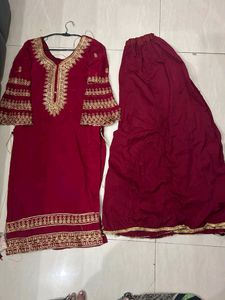 Full Gher Plazo Kurta