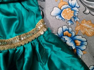 Blue Kurti Set With Gharara