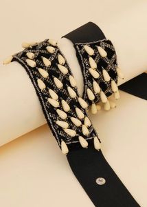 Beaded Embellished Statement Belt