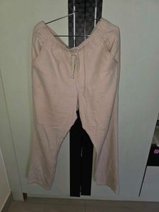 Comfortable Beige Linen Pants