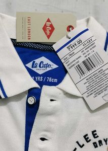 Lee Cooper White Polo T-Shirt, Get the brown Pants