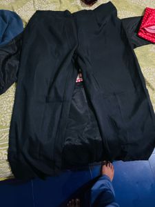 black and red kurta set
