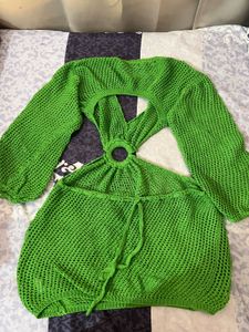Shein Neon Green beach 👗