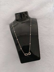 Silver colour Infinity Necklace