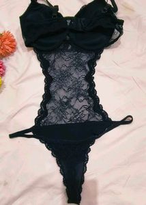 Black Lace sexy net body suit 🔥