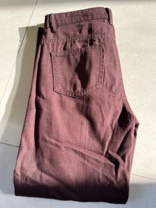 Burgundy Jeans