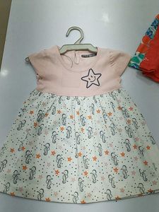 Cute "Good" Print Baby Dress