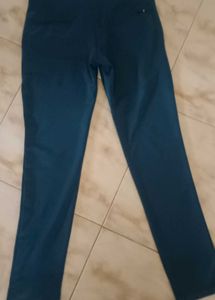 Zara Teal Blue Comfortable Trousers