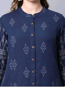 Stylish Blue Printed Kurta