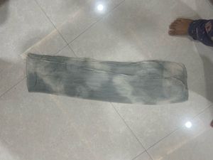 Elegant Grey Kurta with Embellished Neckline