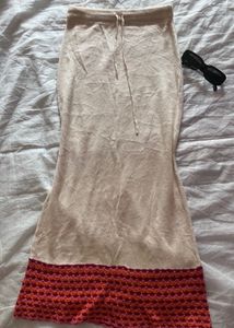 Stylish Knit Maxi Skirt ( handmade)