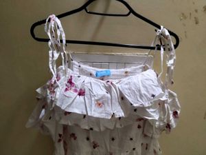 Cute White Floral Butterfly Ruffle Maxi Dress | Su