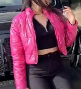 Stylish Pink Puffer Jacket