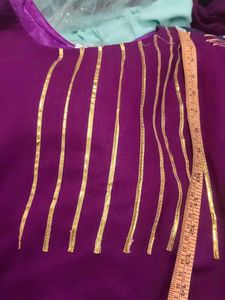 Elegant Purple Ethnic Gown
