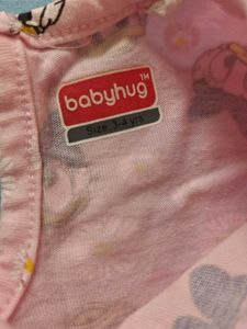 BabyHug Pink Daisy Duck Dress