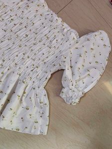 Cute Floral Smocked Top