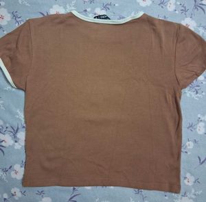 Brown Michigan State Graphic Tee