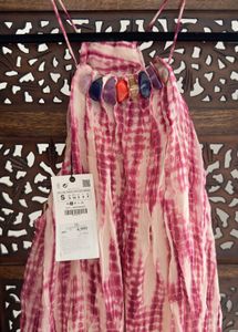 Zara Limited Edition Beaded Tie&amp;dye Mini Dress
