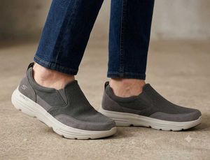 Skechers Go Walk Duro Men's Grey Slip-On Shoes
