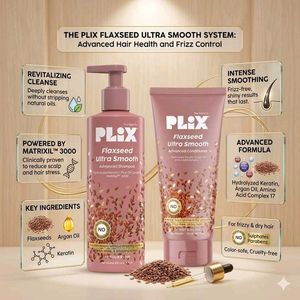 PLIX Flaxseed Ultra Smooth Shampoo.Buy 3+1