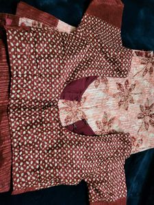 Beautiful Floral Saree with Blouse