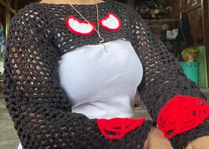 Crocheted Spiderweb Shrug
