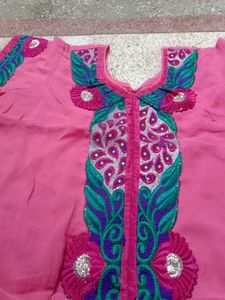 Embellished Pink Kurta