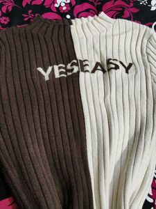 Color Block Knit Sweater