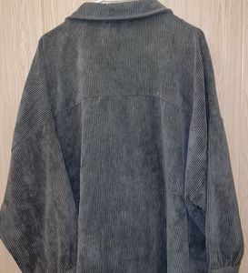 Oversized Corduroy Shirt Jacket