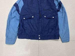Men's Blue &amp; Navy Color Block Jacket 🇺🇸